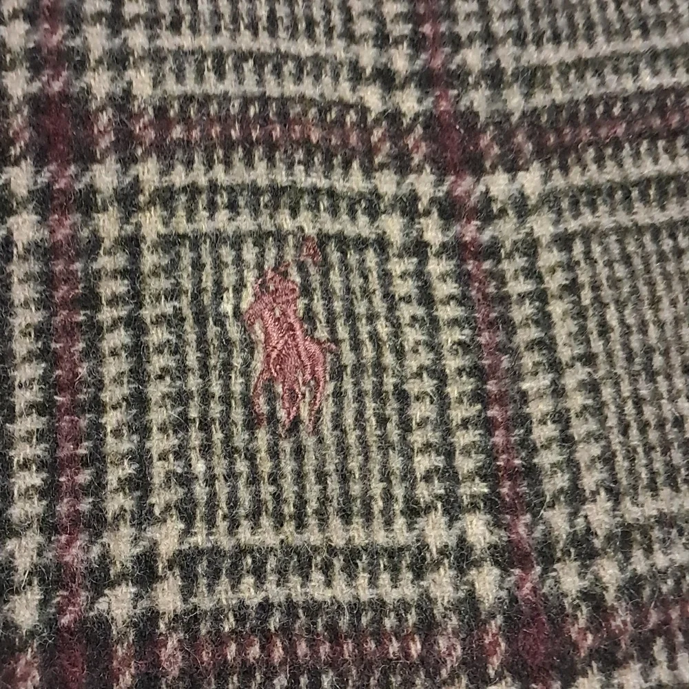 Men's Polo Ralph Lauren Lambs Wool Scarf, Brown. Made in Italy NWOT